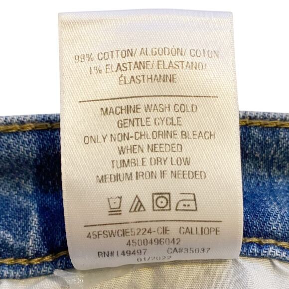 Joe’s Jeans Women's Calliope The Lara Raw Hem Denim Straight Leg Jeans - 26 - Picture 13 of 15